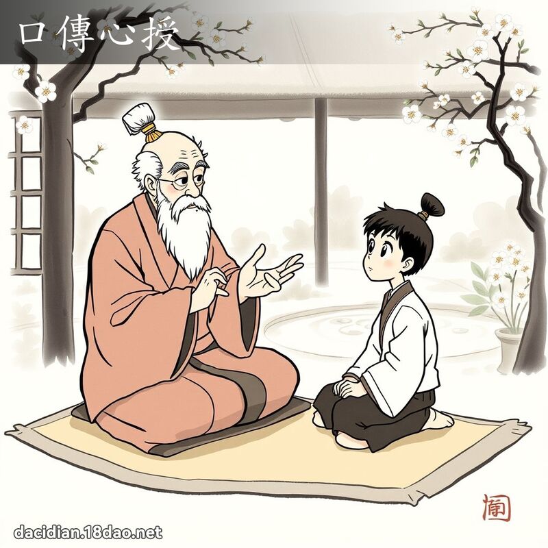 口傳心授 - 國語大辭典配圖