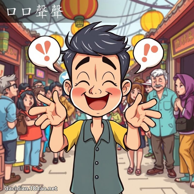 口口声声 - 国语大辞典配图