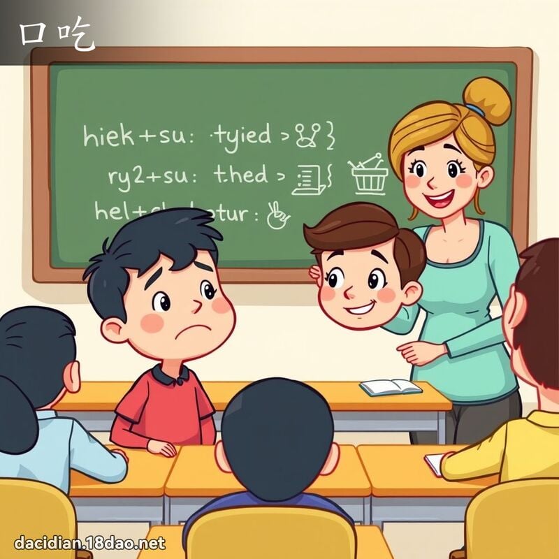 口吃 - 国语大辞典配图