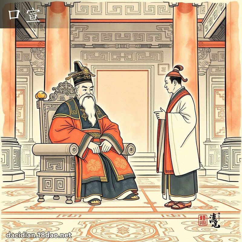 口宣 - 国语大辞典配图