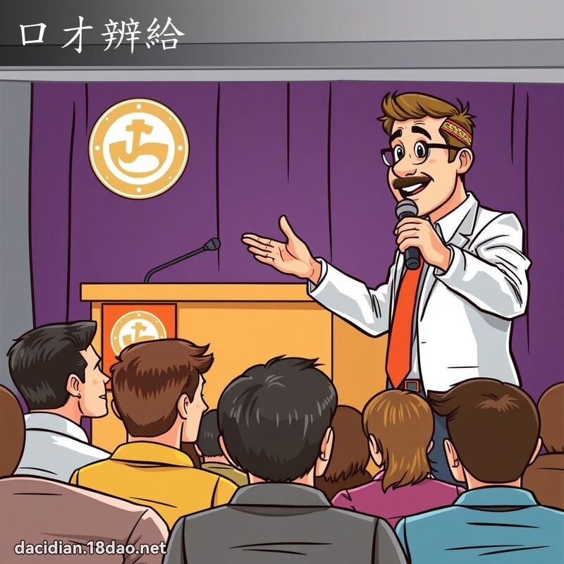 口才辨给 - 国语大辞典配图