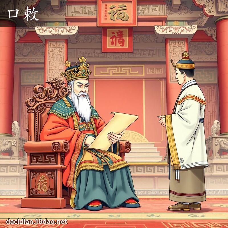 口敕 - 国语大辞典配图