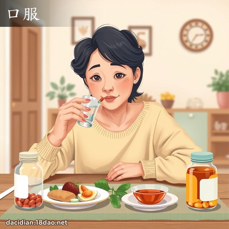口服 - 國語大辭典配圖