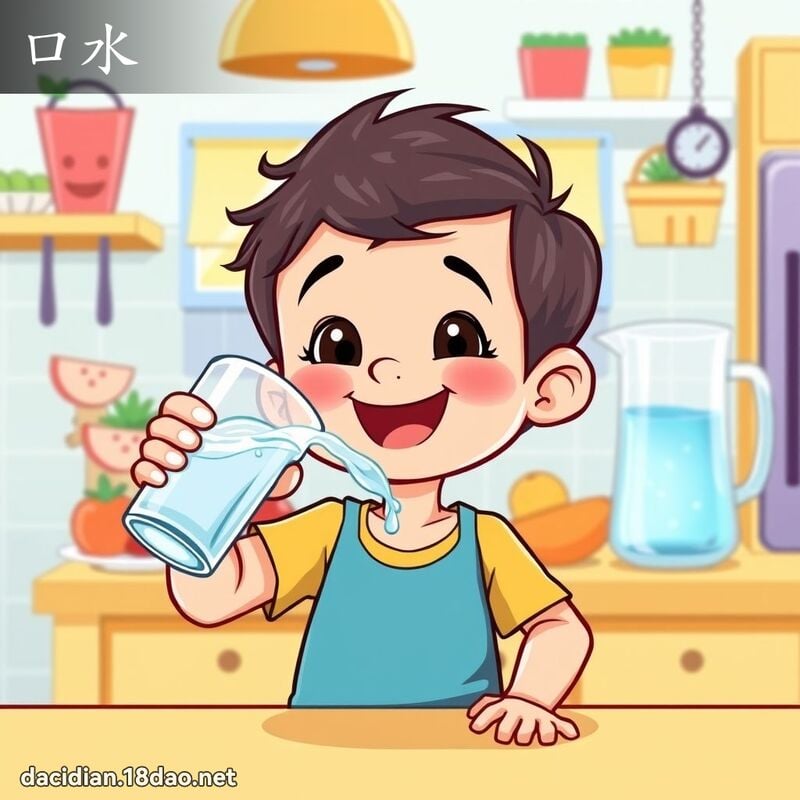 口水 - 國語大辭典配圖