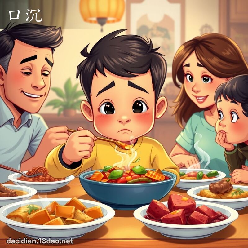 口沉 - 國語大辭典配圖