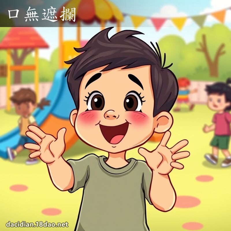 口无遮拦 - 国语大辞典配图