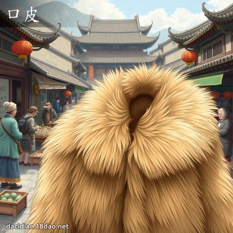口皮 - 國語大辭典配圖