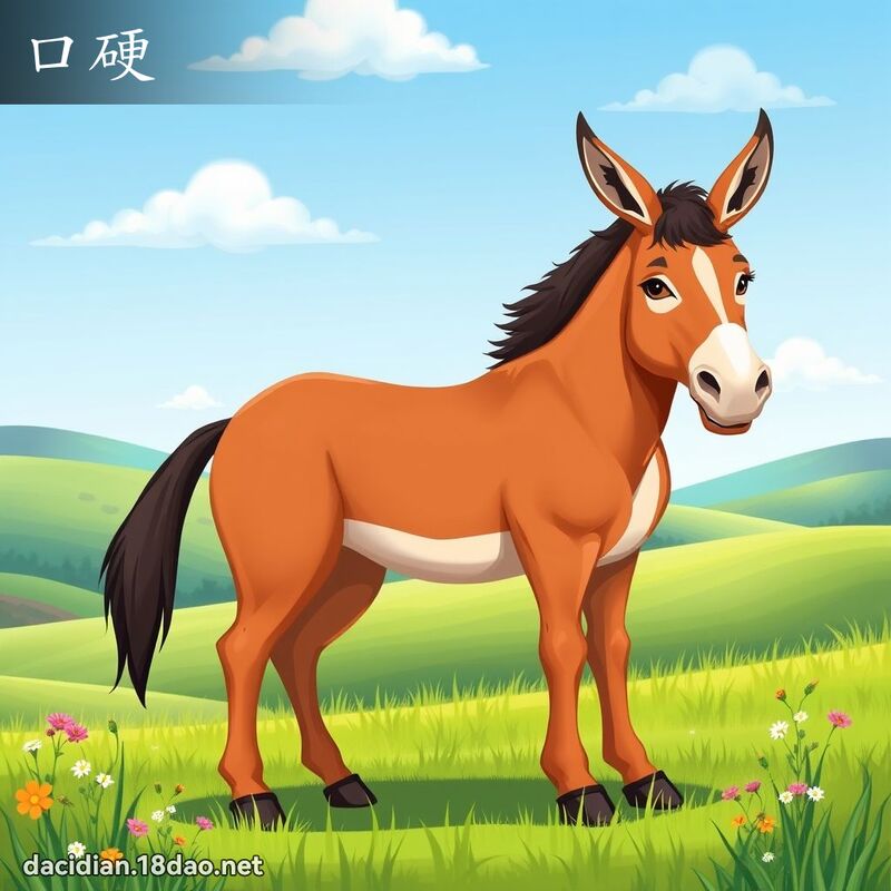 口硬 - 國語大辭典配圖