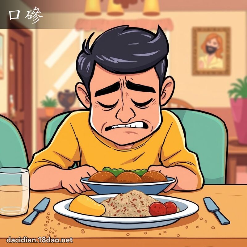 口磣 - 国语大辞典配图