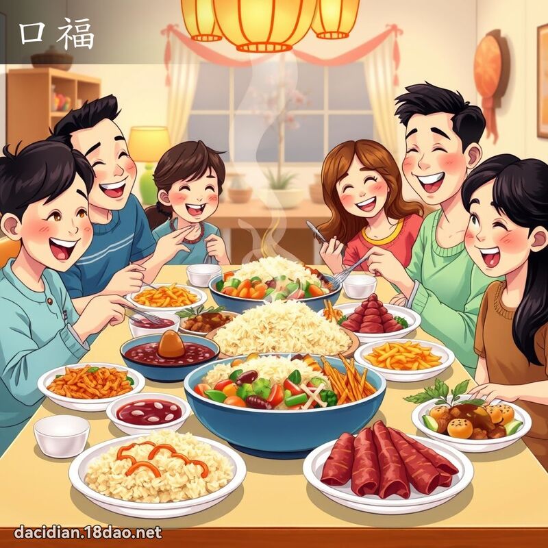 口福 - 國語大辭典配圖