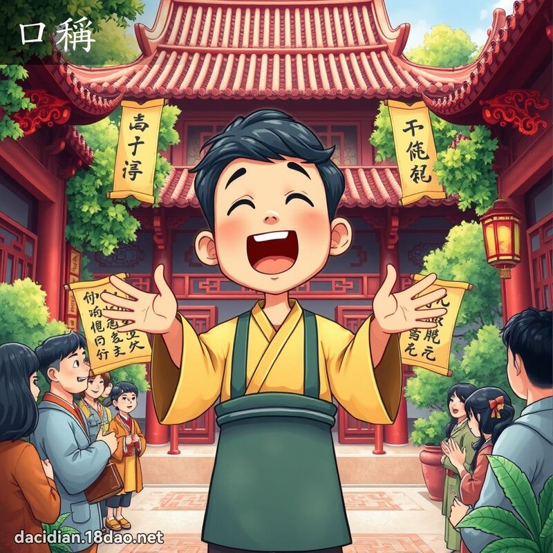 口稱 - 國語大辭典配圖