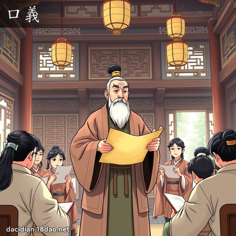 口義 - 國語大辭典配圖