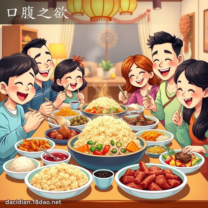 口腹之欲 - 國語大辭典配圖