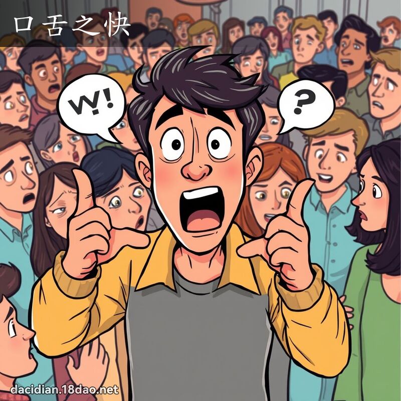 口舌之快 - 国语大辞典配图