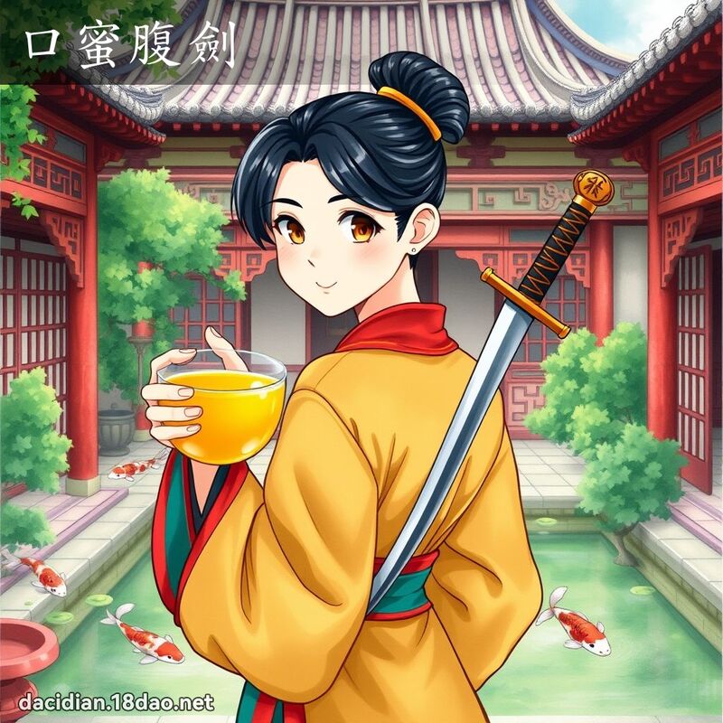 口蜜腹剑 - 国语大辞典配图