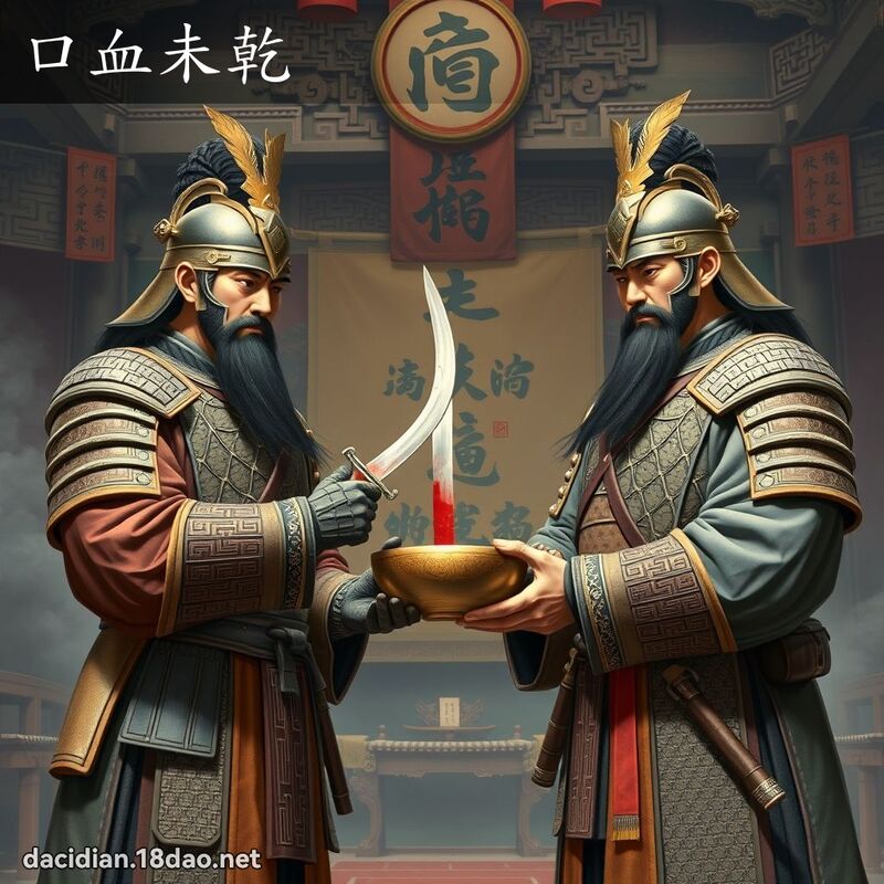 口血未干 - 国语大辞典配图