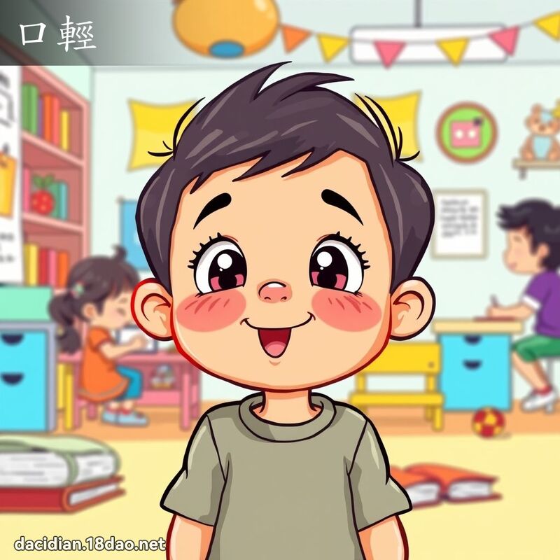 口輕 - 國語大辭典配圖