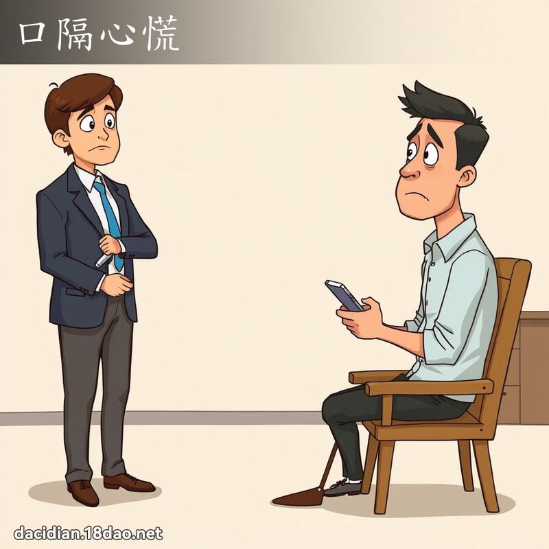 口隔心慌 - 国语大辞典配图
