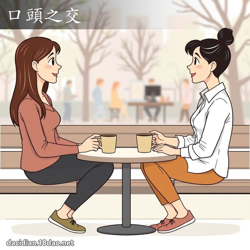 口頭之交 - 國語大辭典配圖