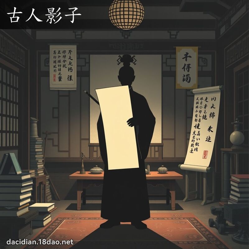 古人影子 - 國語大辭典配圖