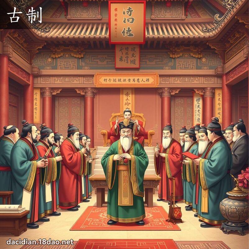 古制 - 國語大辭典配圖