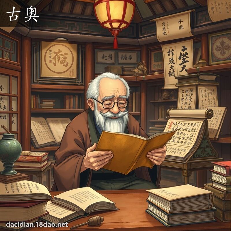 古奧 - 國語大辭典配圖