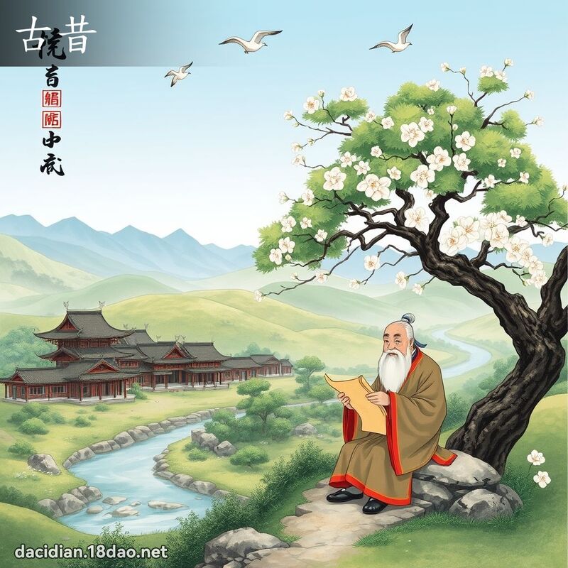 古昔 - 國語大辭典配圖
