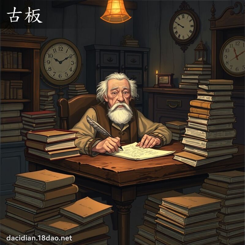 古板 - 国语大辞典配图