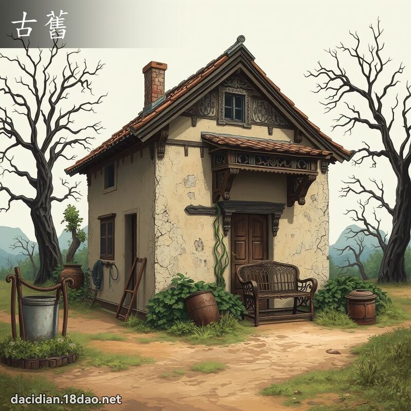 古舊 - 國語大辭典配圖