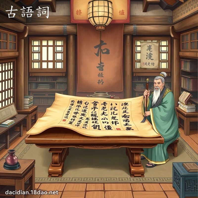 古語詞 - 國語大辭典配圖