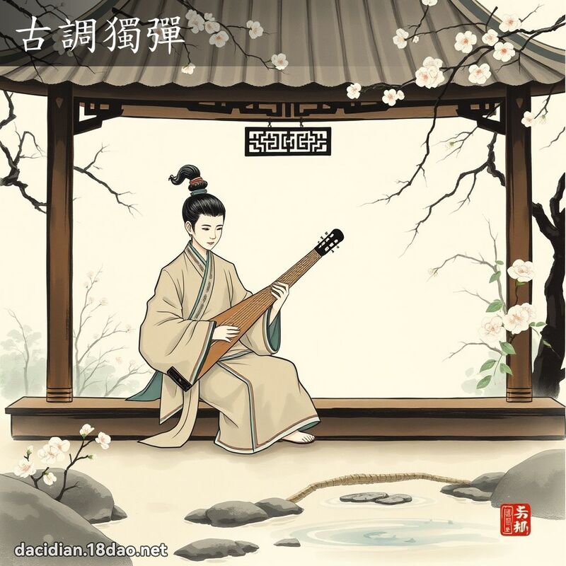 古調獨彈 - 國語大辭典配圖