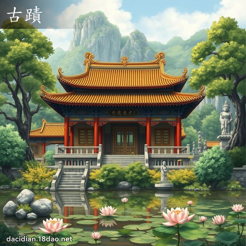 古蹟 - 國語大辭典配圖