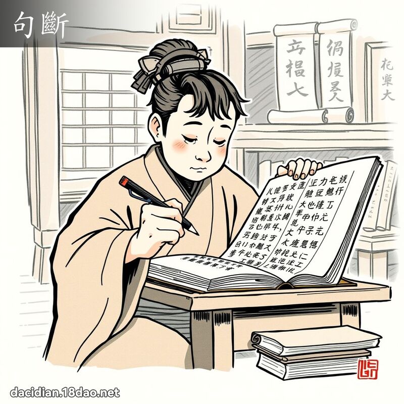 句断 - 国语大辞典配图