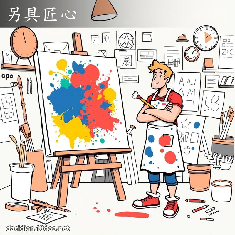 另具匠心 - 国语大辞典配图