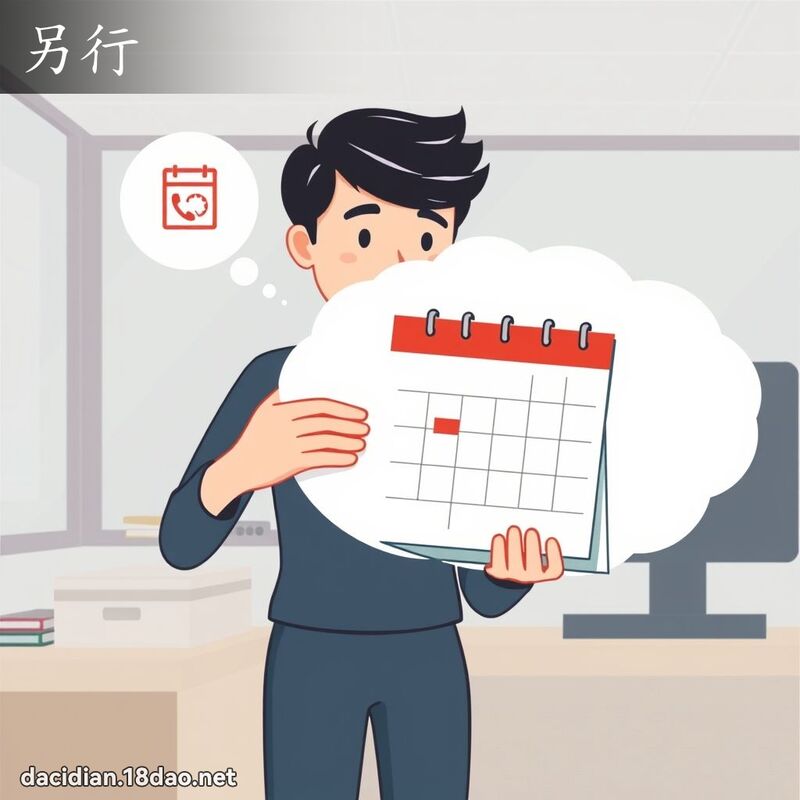 另行 - 國語大辭典配圖