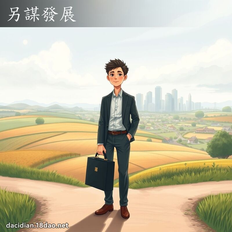 另謀發展 - 國語大辭典配圖
