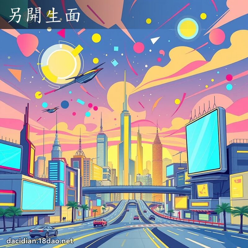 另開生面 - 國語大辭典配圖