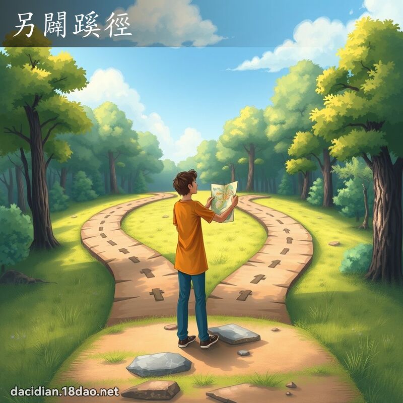 另闢蹊徑 - 國語大辭典配圖