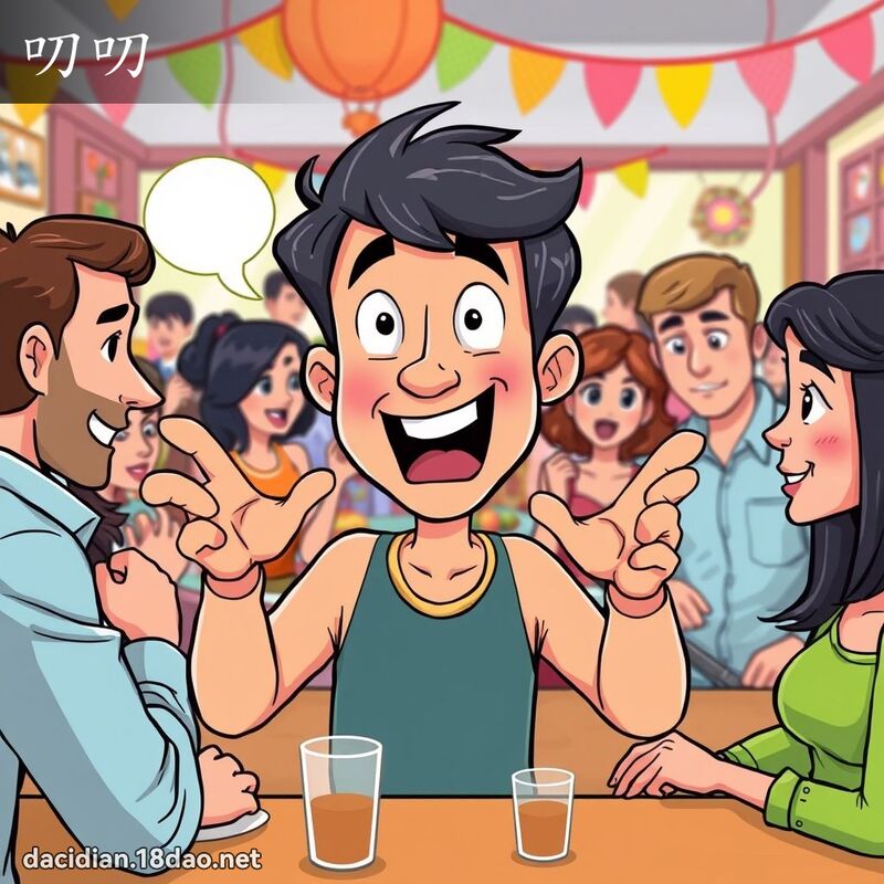 叨叨 - 國語大辭典配圖