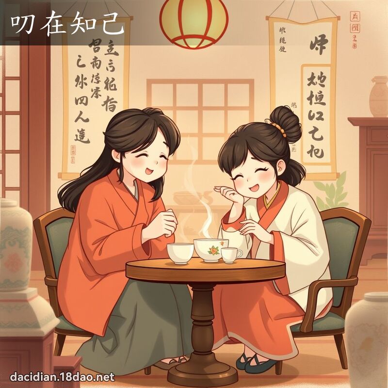 叨在知己 - 国语大辞典配图