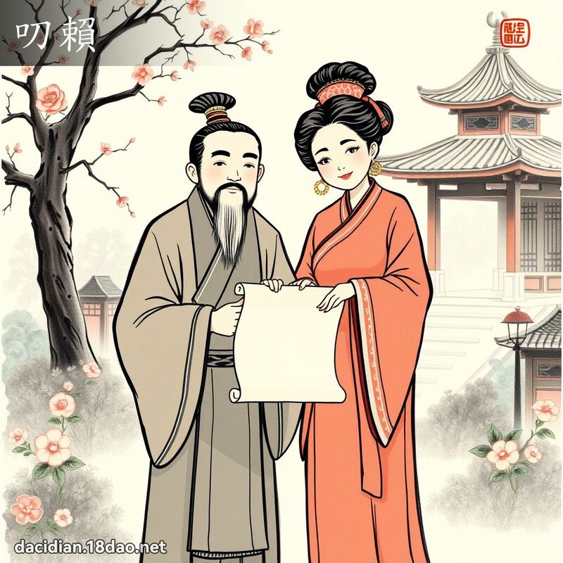 叨赖 - 国语大辞典配图