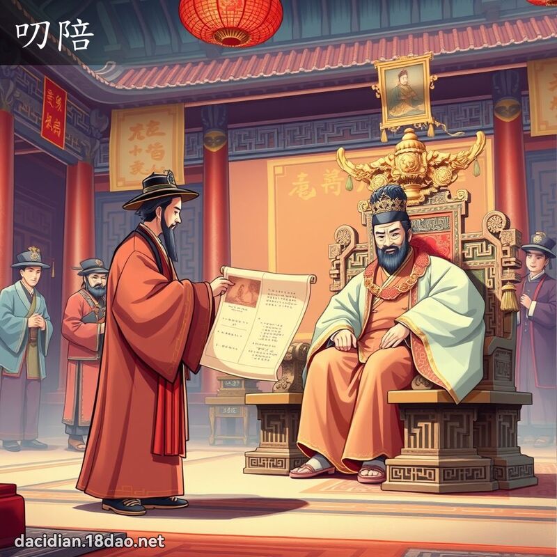 叨陪 - 國語大辭典配圖