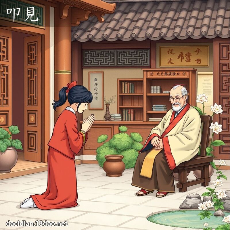 叩見 - 國語大辭典配圖