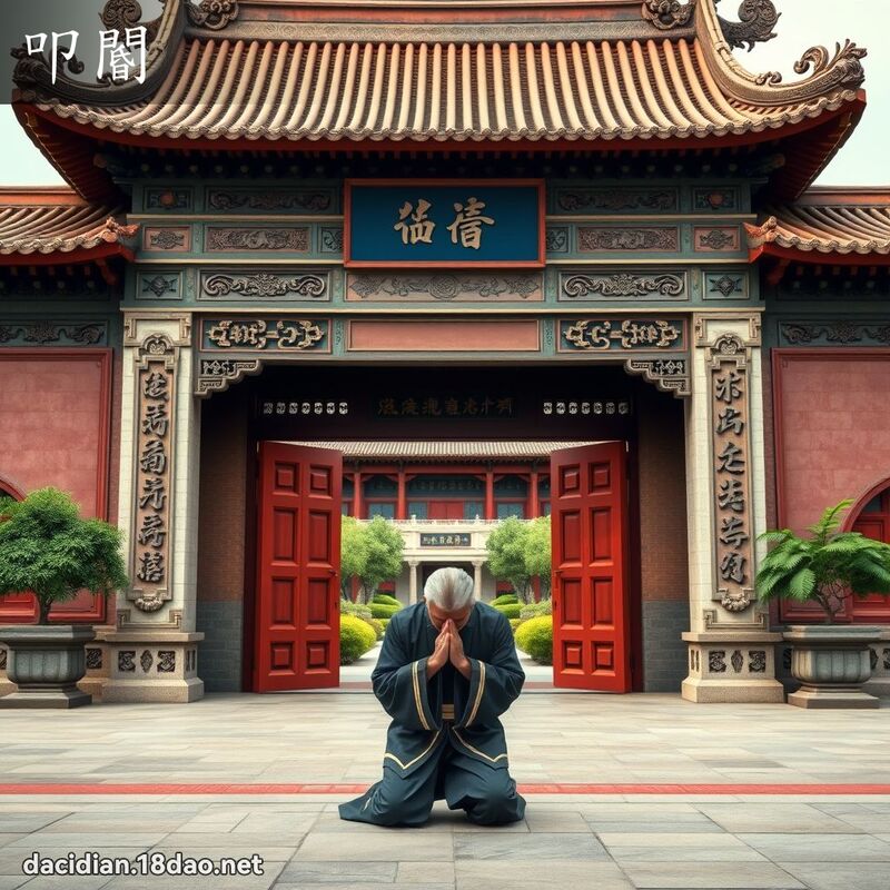 叩閽 - 國語大辭典配圖
