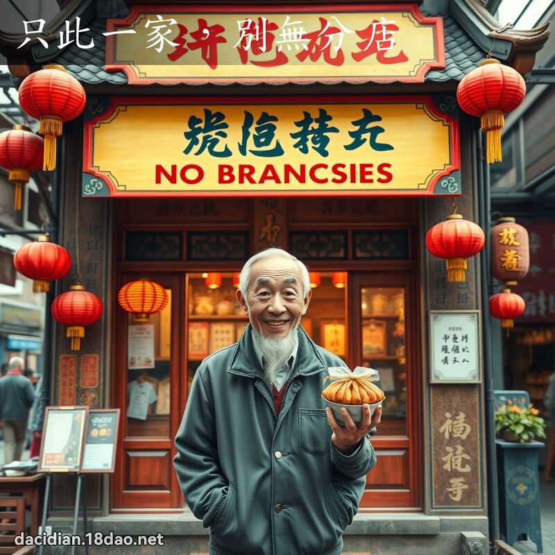 只此一家，別無分店 - 國語大辭典配圖