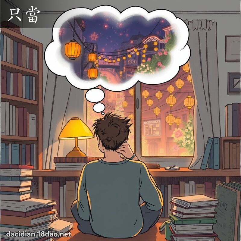 只當 - 國語大辭典配圖