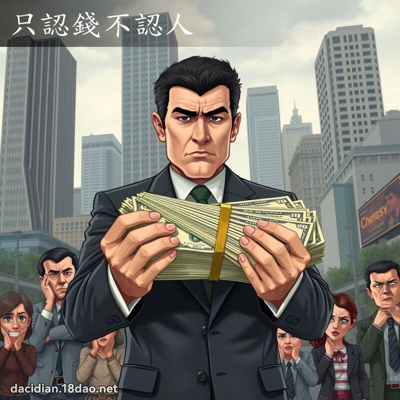 只认钱不认人 - 国语大辞典配图