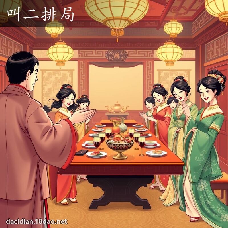 叫二排局 - 國語大辭典配圖