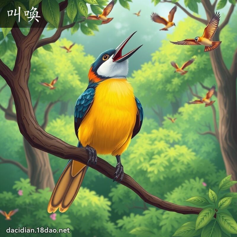 叫唤 - 国语大辞典配图