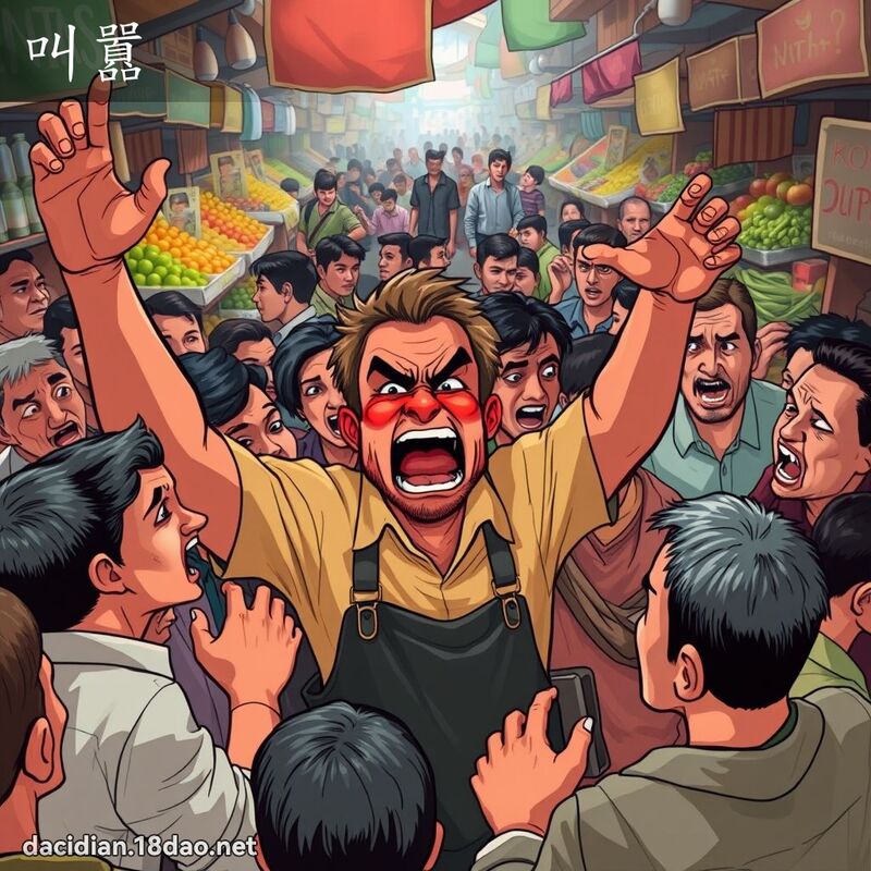 叫囂 - 国语大辞典配图